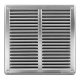 Větrací mřížka nerez Haco NVM 250x250 s rámečkem Větrací mřížka nerez Haco NVM 250x250 s rámečkem