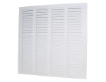 Větrací mřížka kovová 500x500 mm MVMP500s-bílá