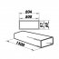 Ventilační potrubí čtyřhranné 204x60/1,5 m PVC