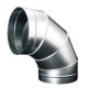 Koleno pro kruhové potrubí 250 mm/90 stupňů, kovové Zn Koleno pro kruhové potrubí 250 mm/90 stupňů, kovové Zn