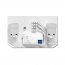 Svítidlo s mikrovlnným pohybovým čidlem VICTOR W141-BI 2x60W