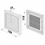 Větrací mřížka s regulací 154 x 154 mm MV 100 Rs