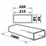 Ventilační potrubí čtyřhranné 220x90/1,0 m PVC