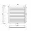 Větrací mřížka WDP 350x200 extrudovaný hliník, bílá