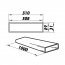 Ventilační potrubí čtyřhranné 308x29/1,0m PVC