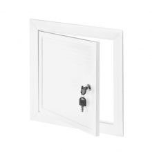Revizní dvířka 600x600 plastová bílá se zámkem MKOM41