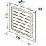 Větrací mřížka pozink 125x125 mm MVM125s Zn