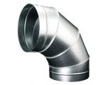 Koleno pro kruhové potrubí 150 mm/90 stupňů, kovové Zn