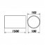 Vzduchotechnické potrubí ventilační 100/150 cm PVC