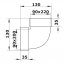 Koleno pro čtyřhranné potrubí kolmé 220x90 mm PVC 960p