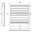 Větrací mřížka WDPG 450x200 extrudovaný hliník, šedá