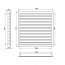 Větrací mřížka WDP 400x100 extrudovaný hliník, bílá