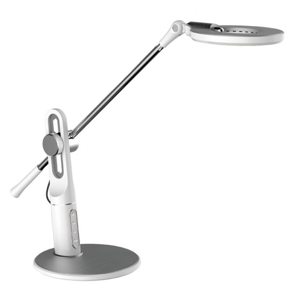 Stolní lampa LED ALEX LBL1225-BI stmívatelná, bílá - Kliknutím na obrázek zavřete