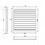 Větrací mřížka WDP 250x250 extrudovaný hliník, bílá