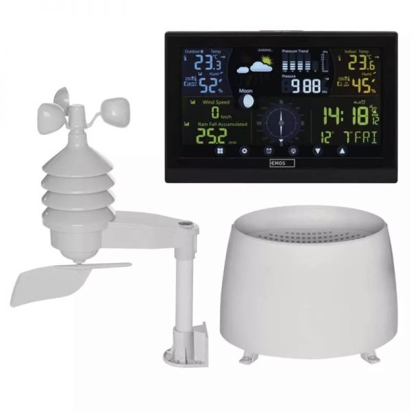 Bezdrátová meteostanice profi Emoos E6016 s anemometrem - Kliknutím na obrázek zavřete