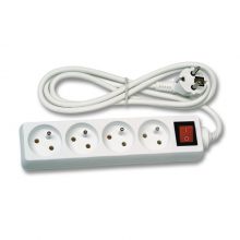 Prodlužovací kabel s vypínačem 1,5m 4 zásuvky 230V