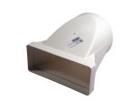 Redukce, přechod vodorovný 150/220x90 mm PVC 970