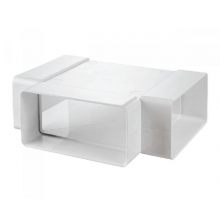 Ventilační Tvarovka T plochého kanálu 204x60 mm PVC 838p