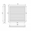 Větrací mřížka WDPG 500x150 extrudovaný hliník, šedá