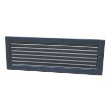 Krbová mřížka uzavíratelná se žaluzií Haco LKM 170x490 grafit