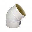 Koleno pro kruhové potrubí 100 mm/45 st. PVC 491p
