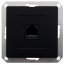 Zásuvka Opus datová 1x RJ45 pro internet, černá
