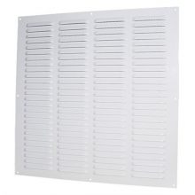 Větrací mřížka kovová 400x400 mm MVMP400s-bílá