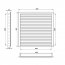 Větrací mřížka WDP 450x350 extrudovaný hliník, bílá