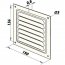 Větrací mřížka hliníková 150 x 150 mm MVM150s Al