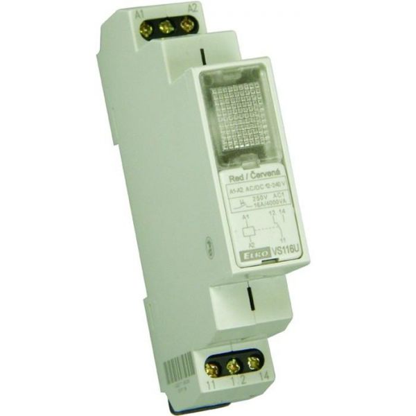 Stykač VS116U Red Pomocné relé 12V-240V AC/DC - Kliknutím na obrázek zavřete
