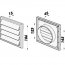 Větrací mřížka se žaluzií 154x154-100 mm MV100VJ hnědá