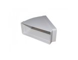 Koleno pro čtyřhranné potrubí 45st. vodorovné 204x60 mm PVC