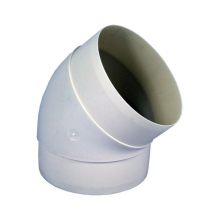 Koleno pro kruhové potrubí 125 mm/45 st. PVC 591p