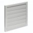 Větrací mřížka se žaluzií GRM 250 x 250 mm kovová