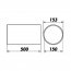 Vzduchotechnické potrubí ventilační 150/ 50 cm PVC