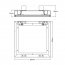 Revizní dvířka do zdiva 400 x 600 x 12,5 GKB US, těsnění