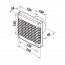 Ventilátor Vents 100 MATL-TURBO žaluzie, ložiska, časovač, vyšší