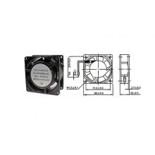 Ventilátor 230V/ 80x80 x 25 mm 2350 ot/min
