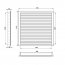Větrací mřížka WDP 150x150 extrudovaný hliník, bílá