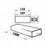 Ventilační potrubí čtyřhranné 110x55/1,5 m PVC