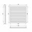 Větrací mřížka WDPG 450x150 extrudovaný hliník, šedá