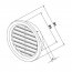 Větrací mřížka kruhová 105 mm VM 110 B bílá