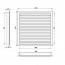 Větrací mřížka WDPG 400x100 extrudovaný hliník, šedá