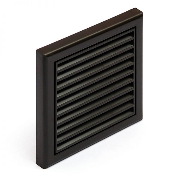 Větrací mřížka plastová 154x154-100 mm MV100Vs hnědá - Kliknutím na obrázek zavřete