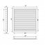 Větrací mřížka WDPG 250x200 extrudovaný hliník, šedá