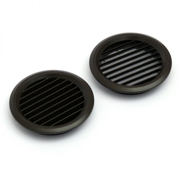 Větrací mřížka kruhová 80 mm MV 80/2 bVs hnědá /2 kusy/ - Kliknutím na obrázek zavřete