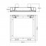 Revizní dvířka protipožární do zdiva 600 x 600 x 25 GKF EI45 US