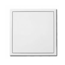 Revizní dvířka kovová 150x150 RDK zavírání na tlačný zámek, bílá