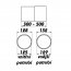 Vzduchotechnické potrubí teleskopické 125 mm/0,5 m PVC 2805