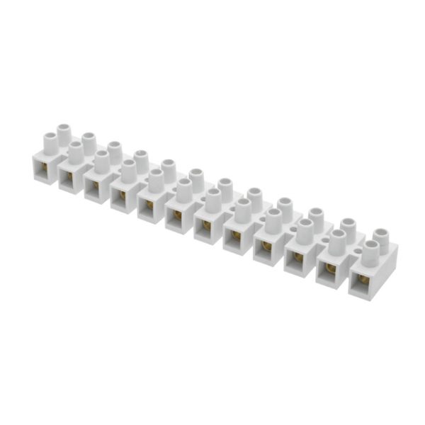 Přístrojová svorkovnice 12x10.0 mm bílá - Kliknutím na obrázek zavřete